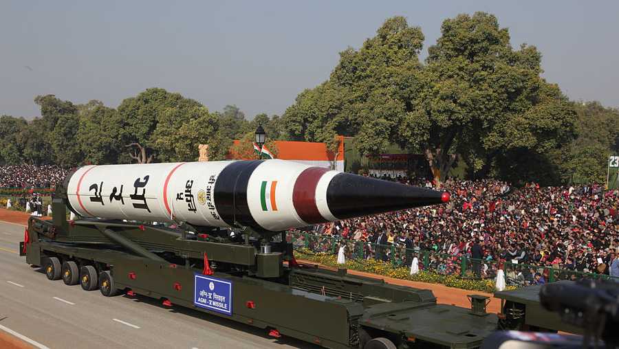 India celebrated its 64 th Republic Day on Jan 26, 2013 marking it with a mighty parade on the Raj Path in New Delhi. Military prowess was show cased, India's 5000 km range Agni-5 ballistic missile, along with main battle tank Arjun, Sukhoi 30 aircrafts and the heavy lift Hercules C-130 aircrafts.