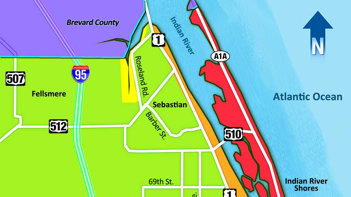 Evacuation maps for Treasure Coast