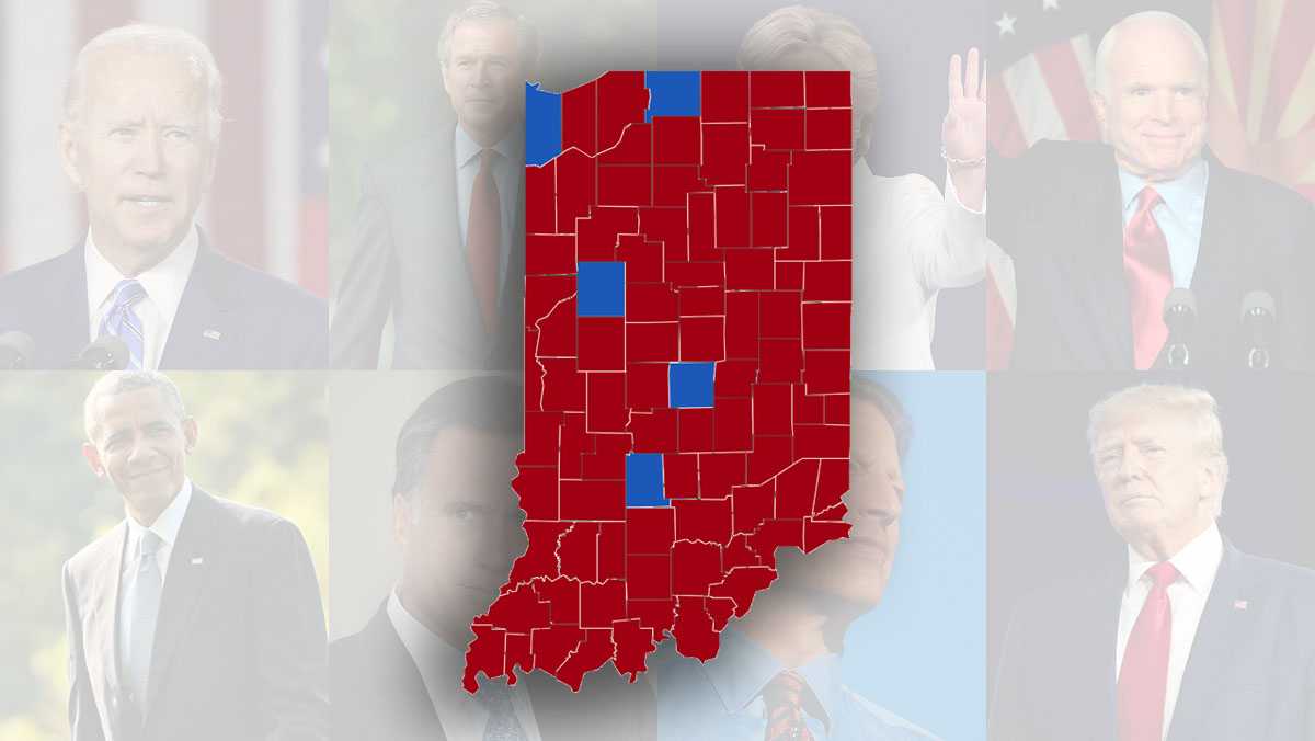 Election 2024 How Indiana has voted for president in the past