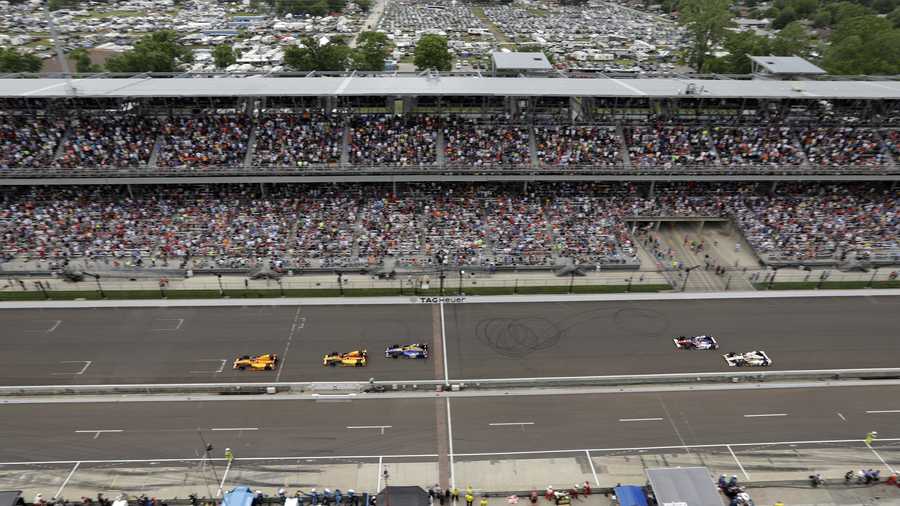 Fans fill the stands in the main straightaway during the running of the Indianapolis 500 auto race at Indianapolis Motor Speedway, Sunday, May 28, 2017, in Indianapolis. (AP Photo/Darron Cummings) Fans fill the stands in the main straightaway during the running of the Indianapolis 500 auto race at Indianapolis Motor Speedway, Sunday, May 28, 2017, in Indianapolis. (AP Photo/Darron Cummings)