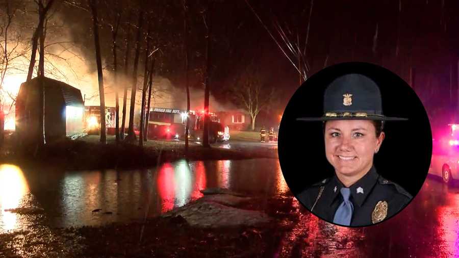 indiana state police trooper killed in fire