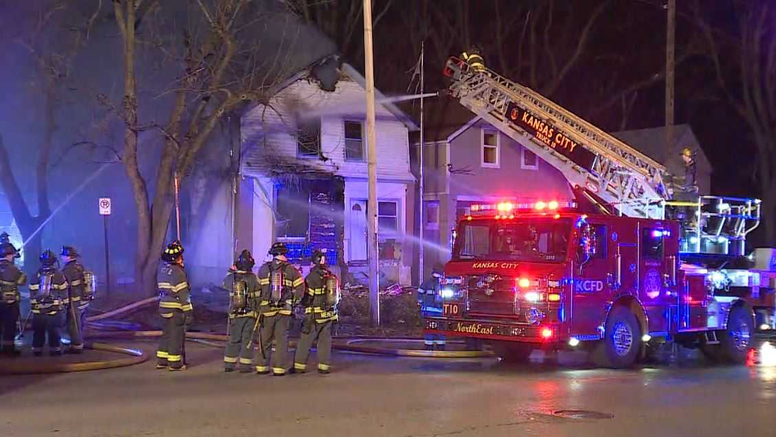 1 hurt in two-alarm house fire in northeast KC Tuesday night