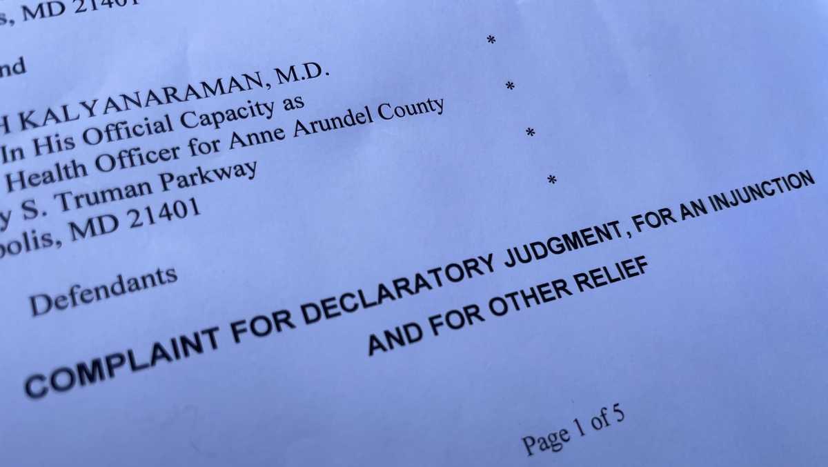Lawyers challenge Anne Arundel County's mask mandate
