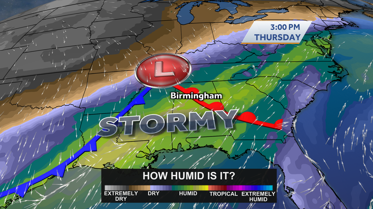 Thanksgiving forecast: Wet weather at times in Alabama for the week