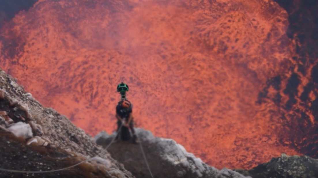 Go inside an active volcano like never before, all thanks to Google