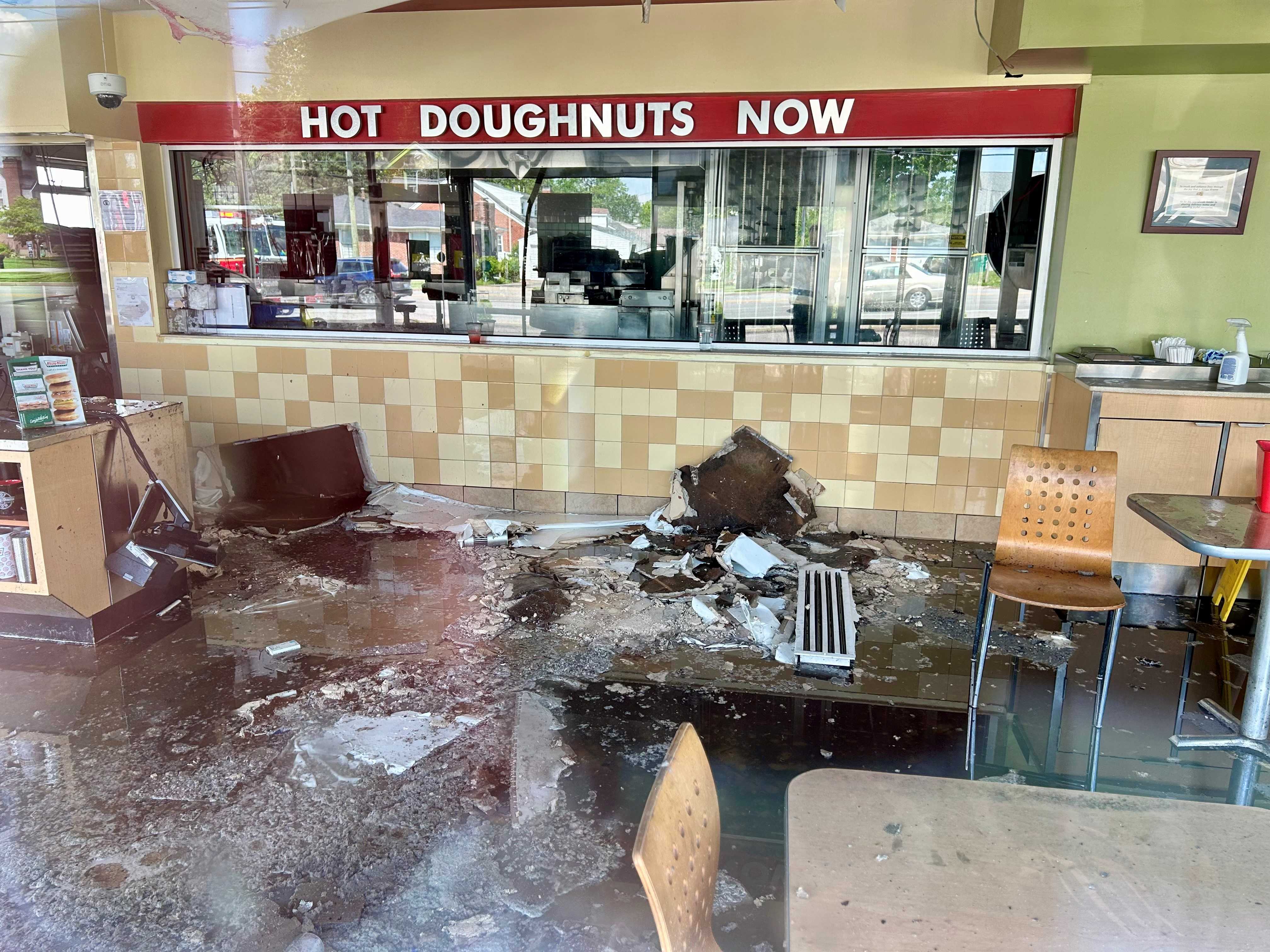 Louisville Krispy Kreme Set On Fire; Person In Custody