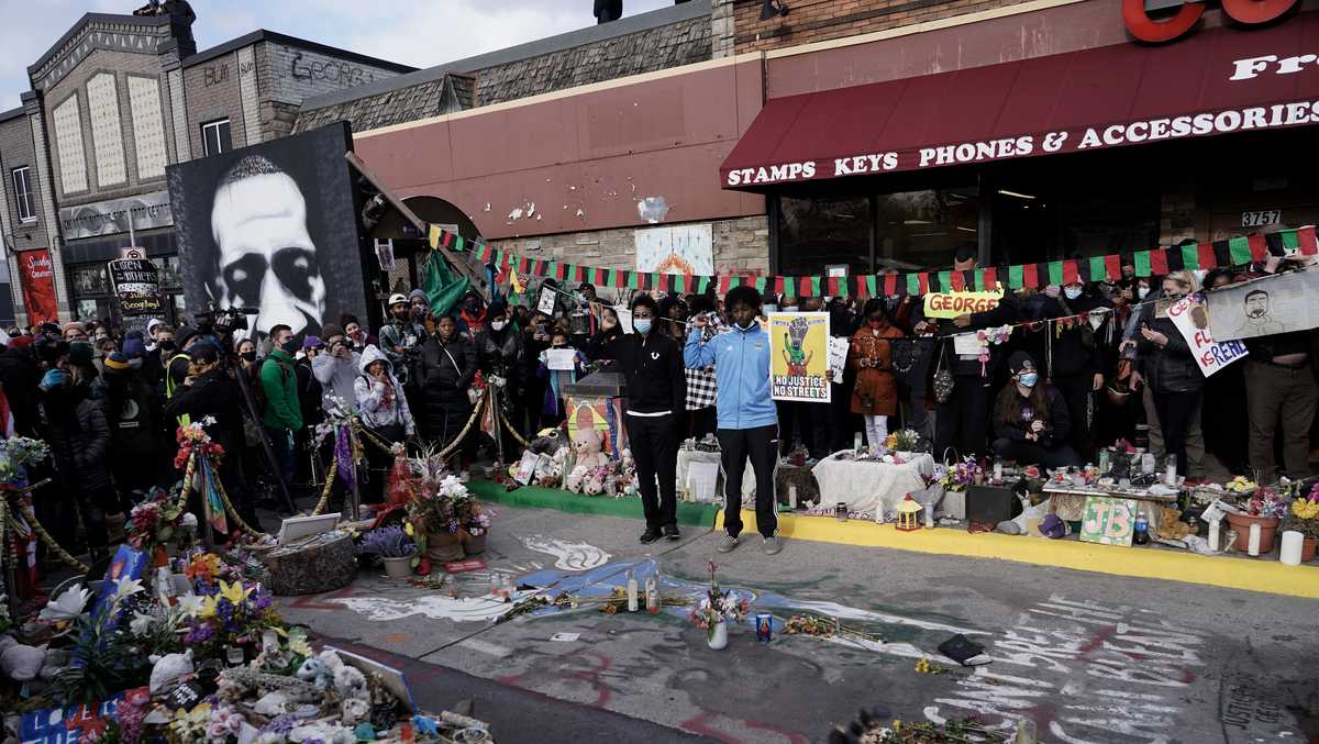 George Floyd Square, the intersection where Floyd died, is ...