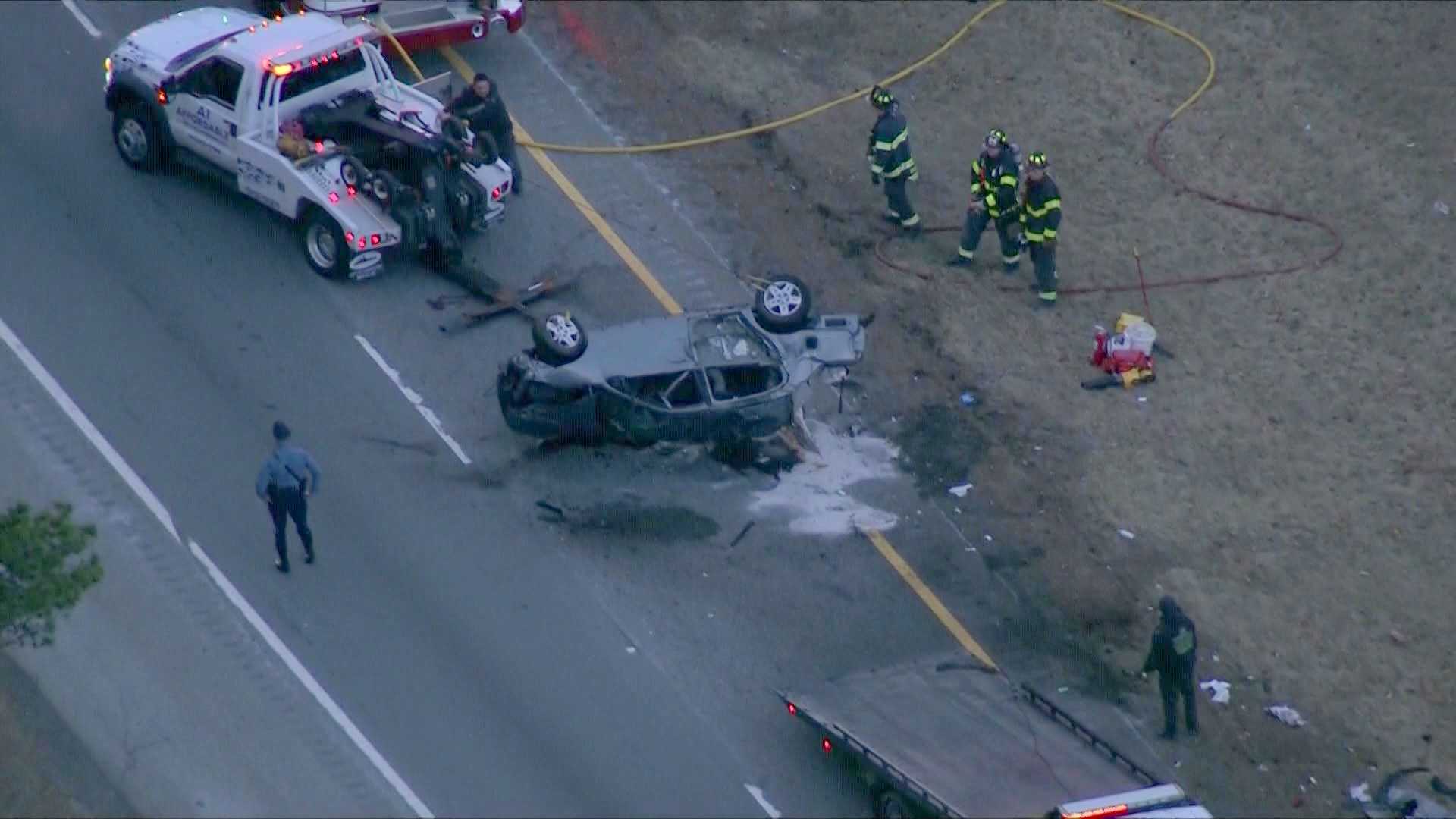 Severe Delays Reported After Rollover Crash On Interstate 495 In ...