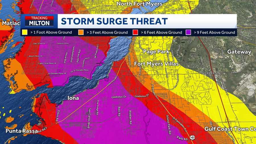 Hurricane Milton: storm surge neighborhood-by-neighborhood breakdown