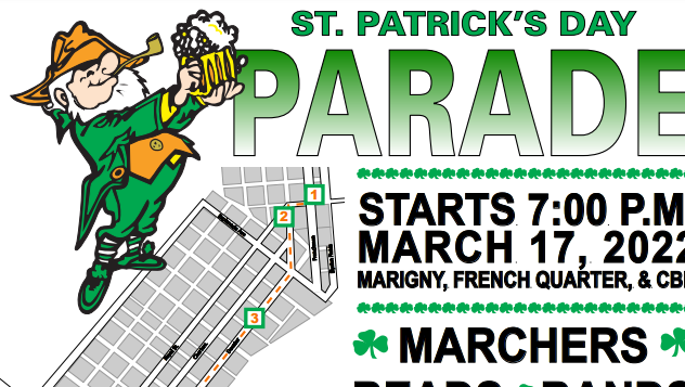 New Orleans St. Patrick's Day traffic - Vimarsana News