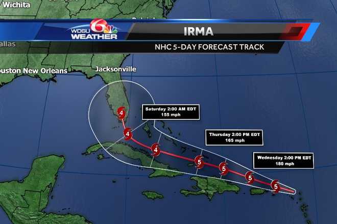 Wednesday AM Forecast: Irma latest, cool front
