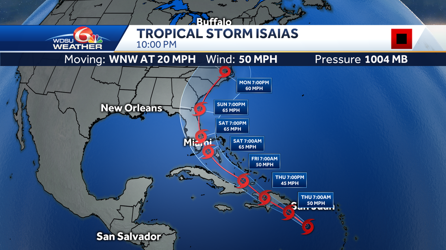 Its Official Tropical Storm Isaias Forms In The Caribbean Sea 5729