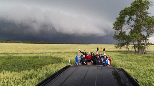 iowa state university students and instructors chased storms across tornado alley as part of a course