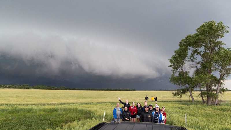 ISU students, instructors chase storms across Tornado Alley