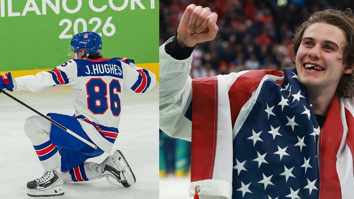 U.S. hockey's Jack Hughes trades teeth for Olympic gold