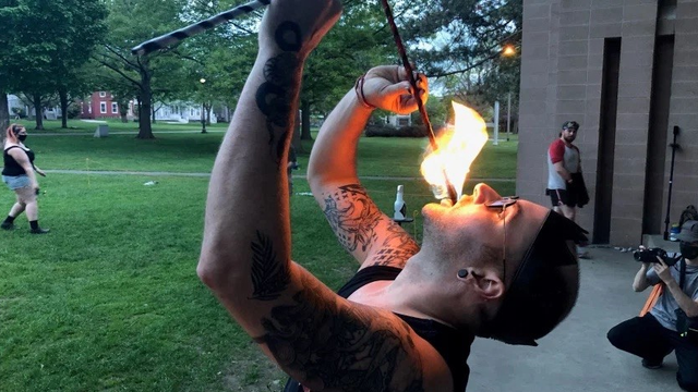 Burlington Burn Club lights up the night with flames - Vimarsana News