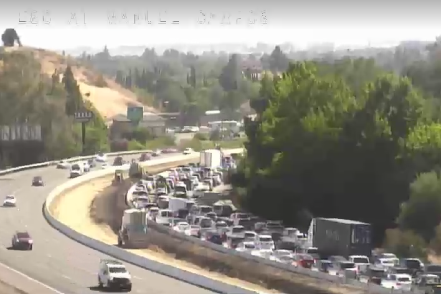 Jackknifed Big Rig Jams Interstate 80 Traffic In Solano County