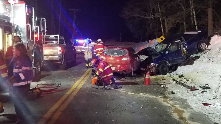 Crash on Route 16 in Jackson