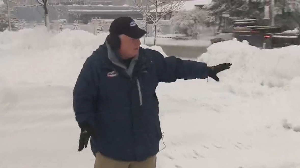Snow piles up in southwestern New Hampshire