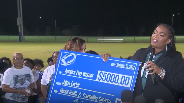 Jalen Carter donates $5K to Apopka Pop Warner after shooting - Vimarsana News
