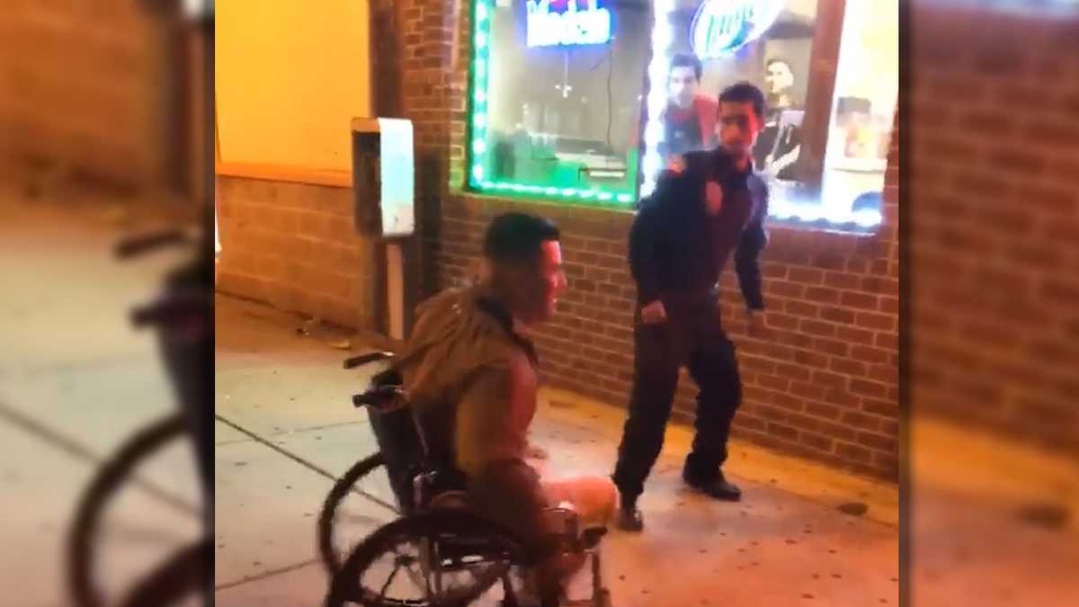 Video shows security guards punch, kick wheelchairbound man