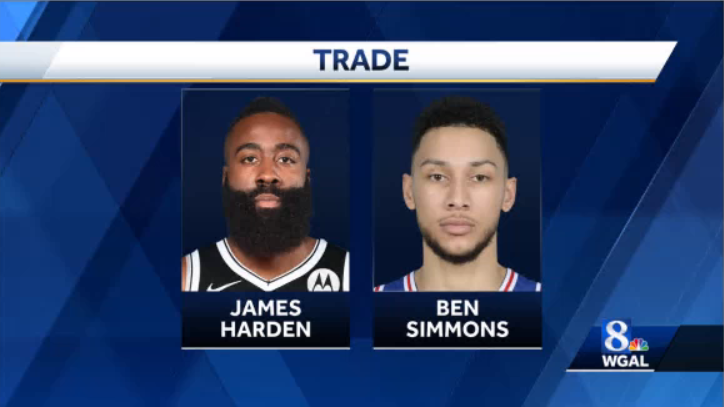 Nets trade James Harden to Sixers for Ben Simmons
