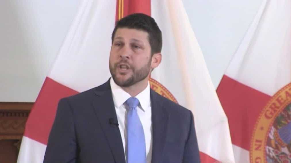 Florida Attorney General James Uthmeier holds press conference in West Palm Beach