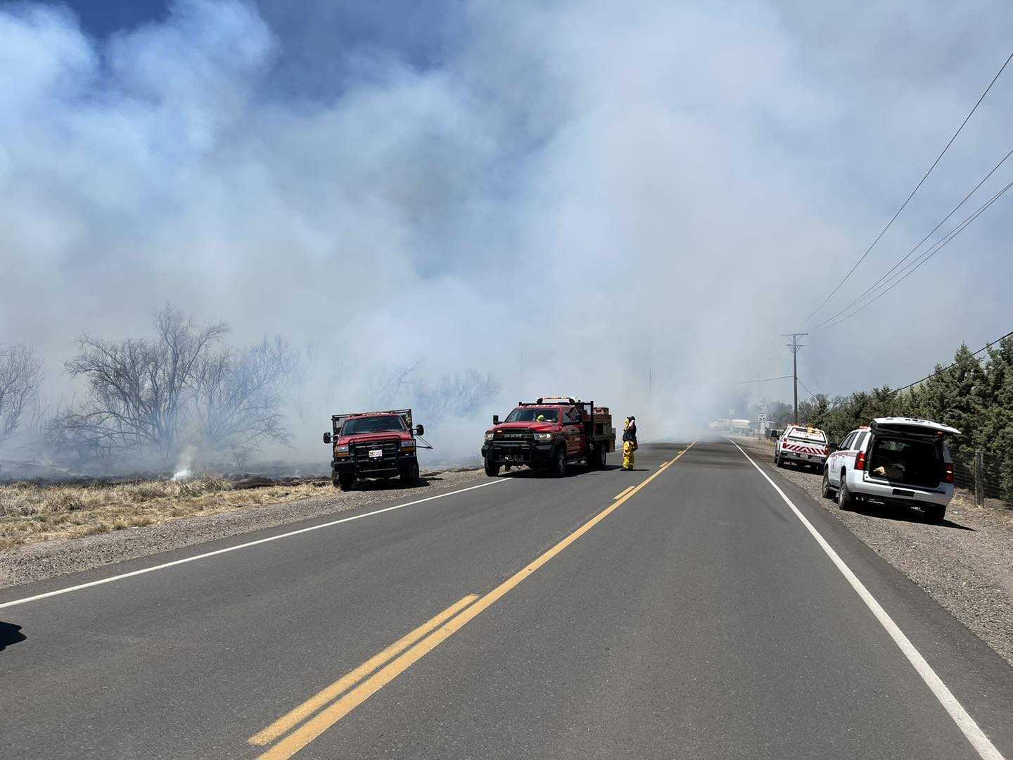 Crews Battle Brush Fire In Valencia County