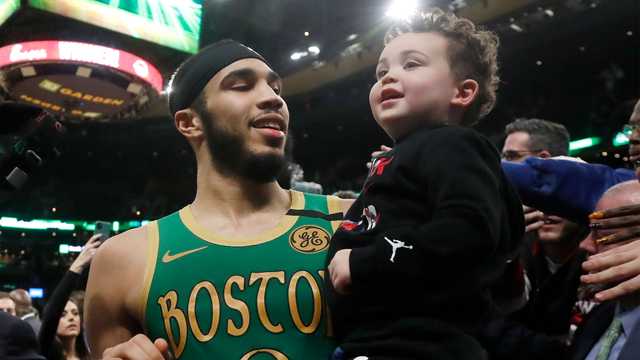 Celtics star Jayson Tatum reunites with 2-year-old son in bubble