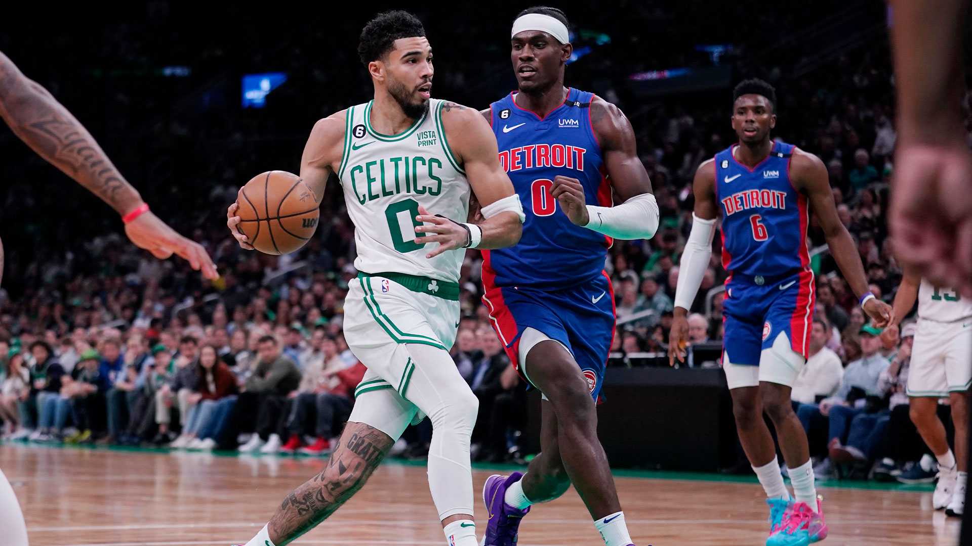 Tatum, Brown Each Drop 30, Celtics Beat Pistons To Win 4th Straight