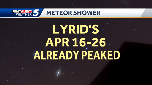 Oklahoma misses out on peak of meteor shower