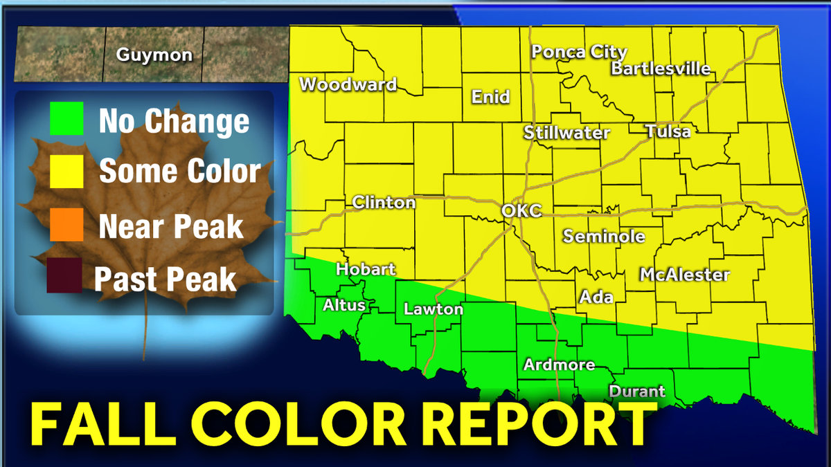 Oklahoma Fall colors off to a slow start