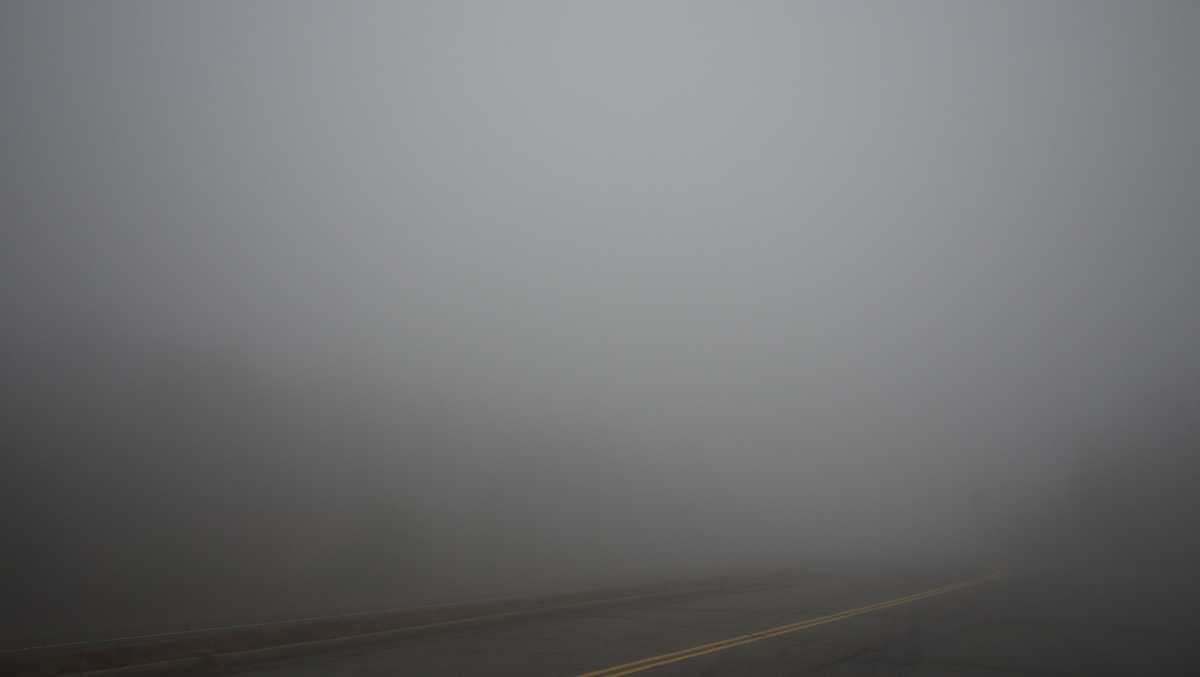 Resist the urge to use your high beams when driving through dense fog