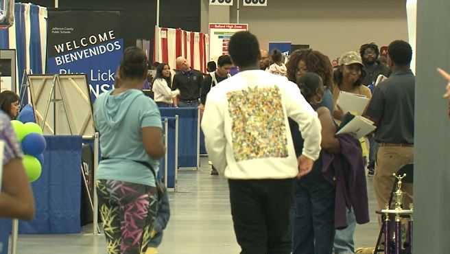 Families attend JCPS' Showcase of Schools to learn about school choice options