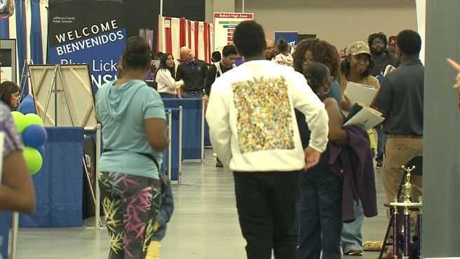 Families attend JCPS' Showcase of Schools to learn about school choice options