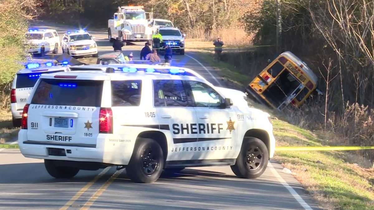 2 adults injured in Jefferson County school bus crash - WVTM