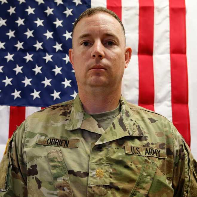 Maj. Jeffrey O’Brien, 45, of Waukee, Iowa, commissioned in the Army Reserve as a Signal Corps Officer in 2012. He received several awards and decorations, including the Army Achievement Medal, Meritorious Unit Commendation, Army Superior Unit Award, Army Reserve Component Achievement Medal, National Defense Service Medal and Global War on Terrorism Expeditionary Medal.