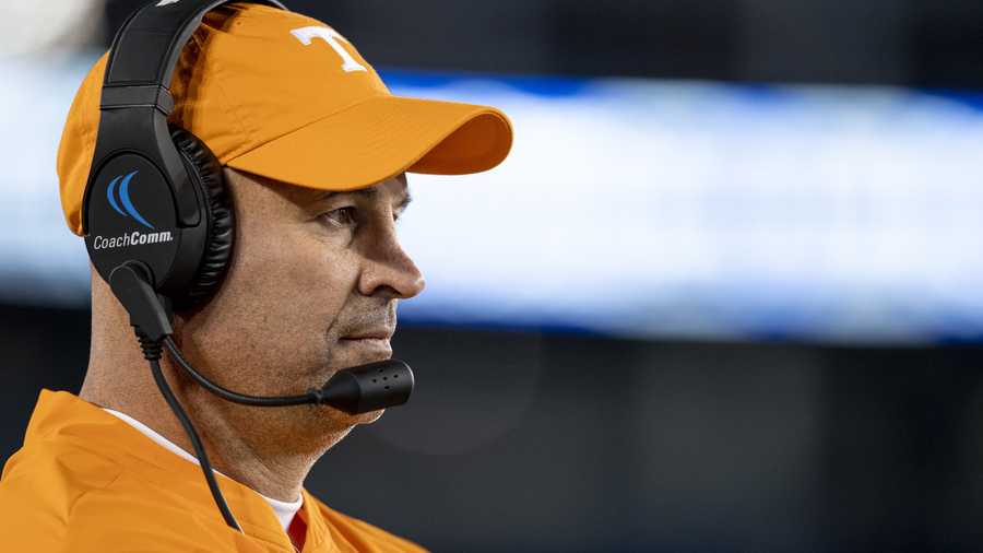 LEXINGTON, KY - NOVEMBER 09, 2019 - Head Coach Jeremy Pruitt of the Tennessee Volunteers during the away game between the Kentucky Wildcats and the Tennessee Volunteers at Kroger Field in Lexington, KY. Photo By Andrew Ferguson/Tennessee Athletics