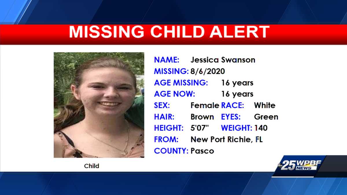 Found Safe Teenage Girl Missing From Pasco County 