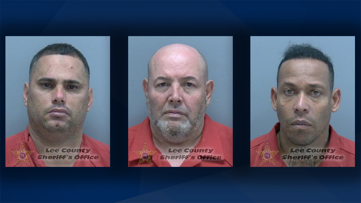 Trio arrested for attempted burglary of jewelry store in Lehigh Acres