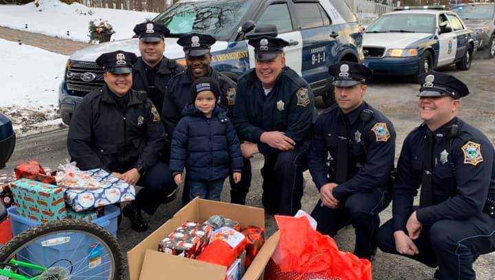 Officers deliver gifts to JJ
