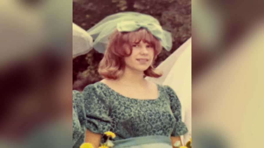 The last known photograph of Joan Marie Dymond, taken in 1968 at her sister’s wedding.