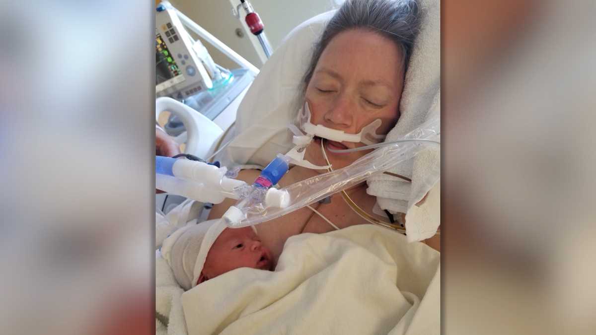Mother urges people to donate blood after nearly dying after giving birth