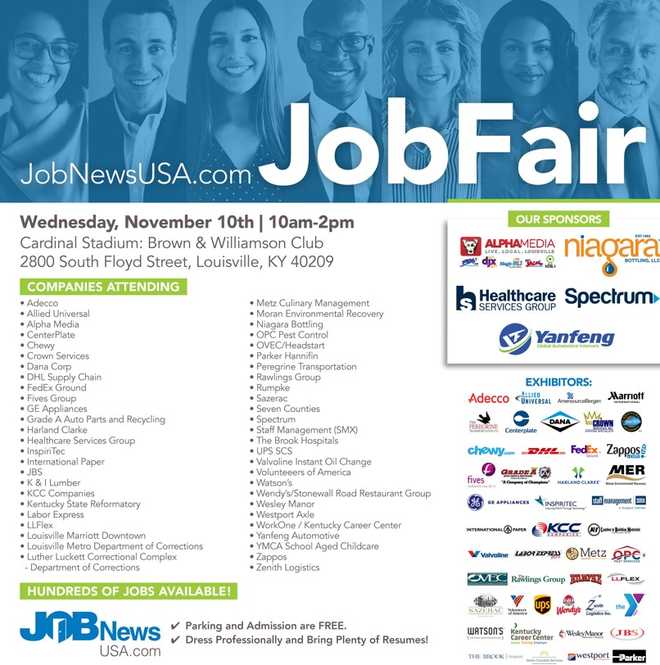 Large job fair to be held next week at Cardinal Stadium; thousands of ...