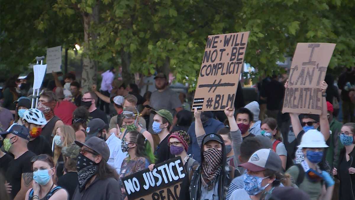 Tear gas, rubber bullets at Asheville protest for a second straight night
