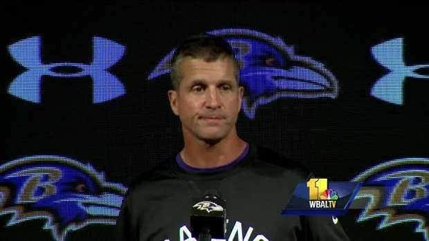 Ravens coach John Harbaugh addresses media a day after the team's 24-16 loss at the  New York Jets.