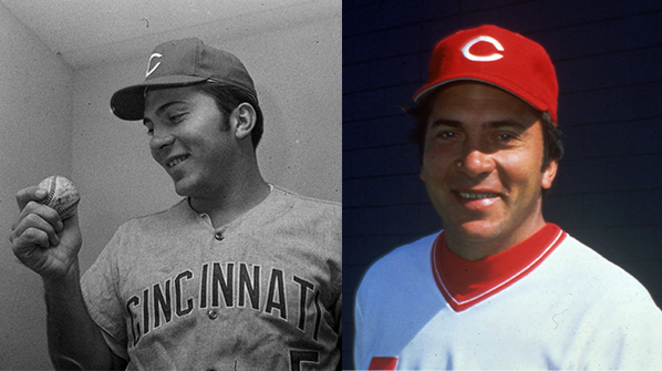 Johnny Bench and his mom, 1983.  Johnny bench, Cincinnati reds