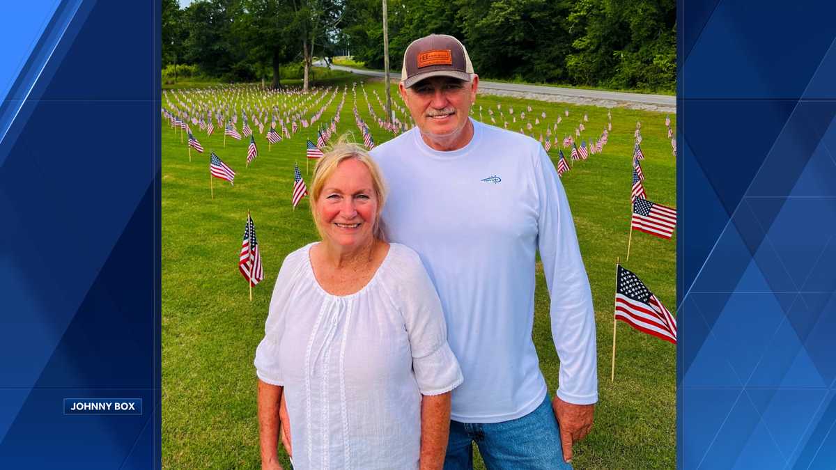 Veteran puts 2K flags in yard for Memorial Day