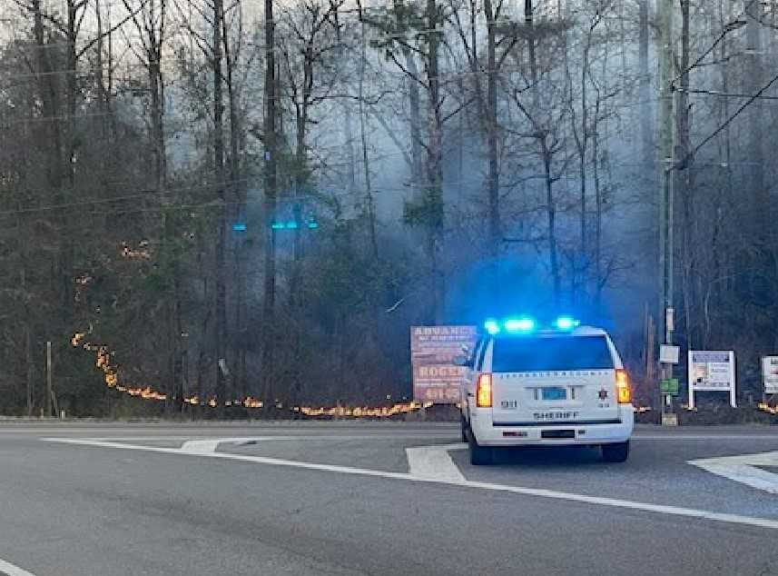 Firefighters Respond To Brush Fires Believed To Have Been Set Intentionally