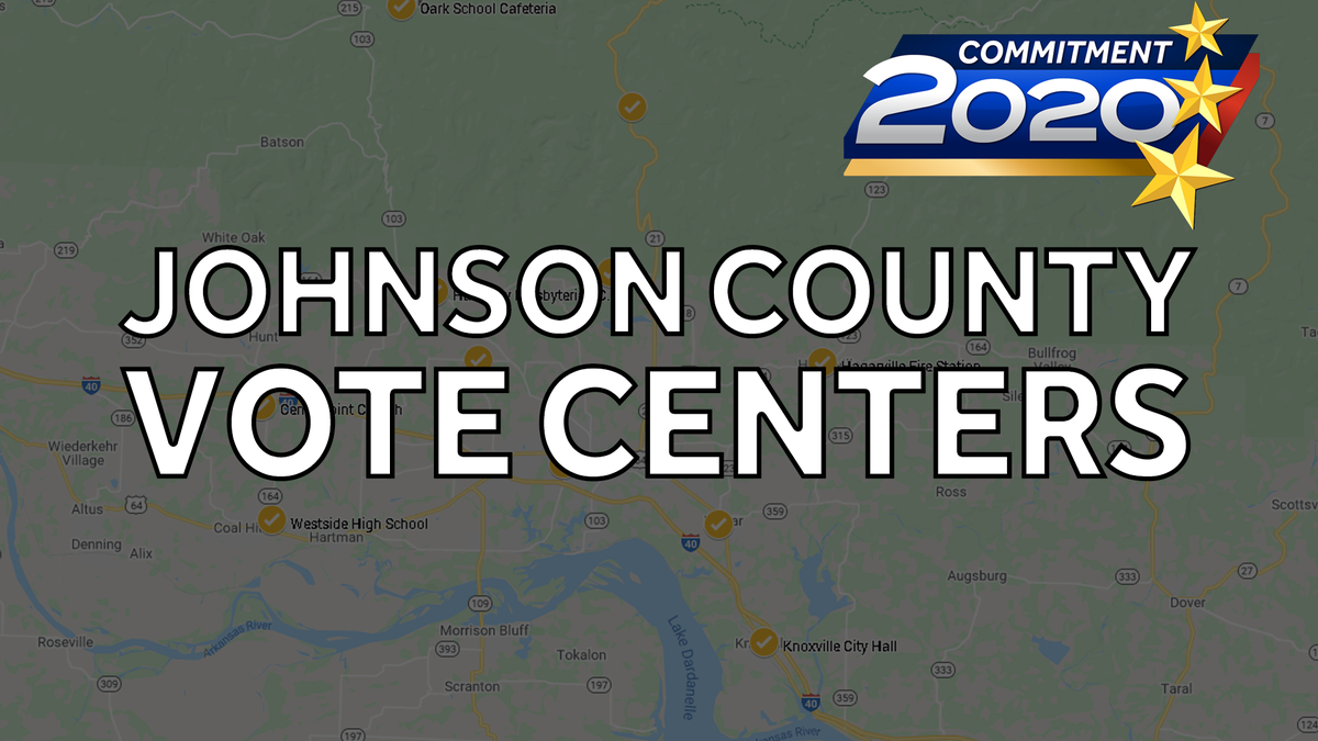JOHNSON COUNTY Vote Centers for 2020 Arkansas Primaries
